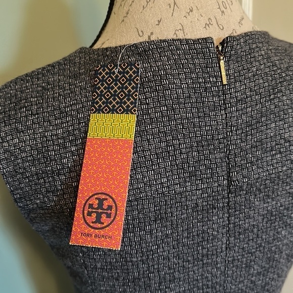 TORY BURCH Medium Navy/Ivory Josette Dress - Picture 6 of 16